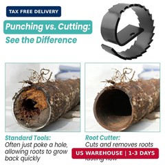 QQZ General Drain Cleaner Heavy Duty Saw Blade 3HDB, Root Cutter for Drain Clean