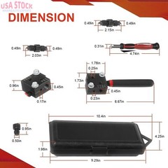 Flaring Tool 33260 for 3/16&Prime; & 1/4&Prime; Tubing, 37 Degree Single/Double Flare