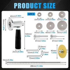 Inside Pipe Cutter for Pvc Pipe with Handle and Diamond Grit Cutting Wheel, 7-In