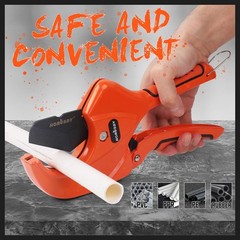 21/2 Ratchet Pvc Pipe Cutter For Pexpvcppr And Plastic Hoses Sk5 Steel Blades R