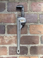 RIDGID 818 ALUMINUM H.D. 18&Prime; LIGHT WEIGHT PIPE WRENCH NICE CLEAN