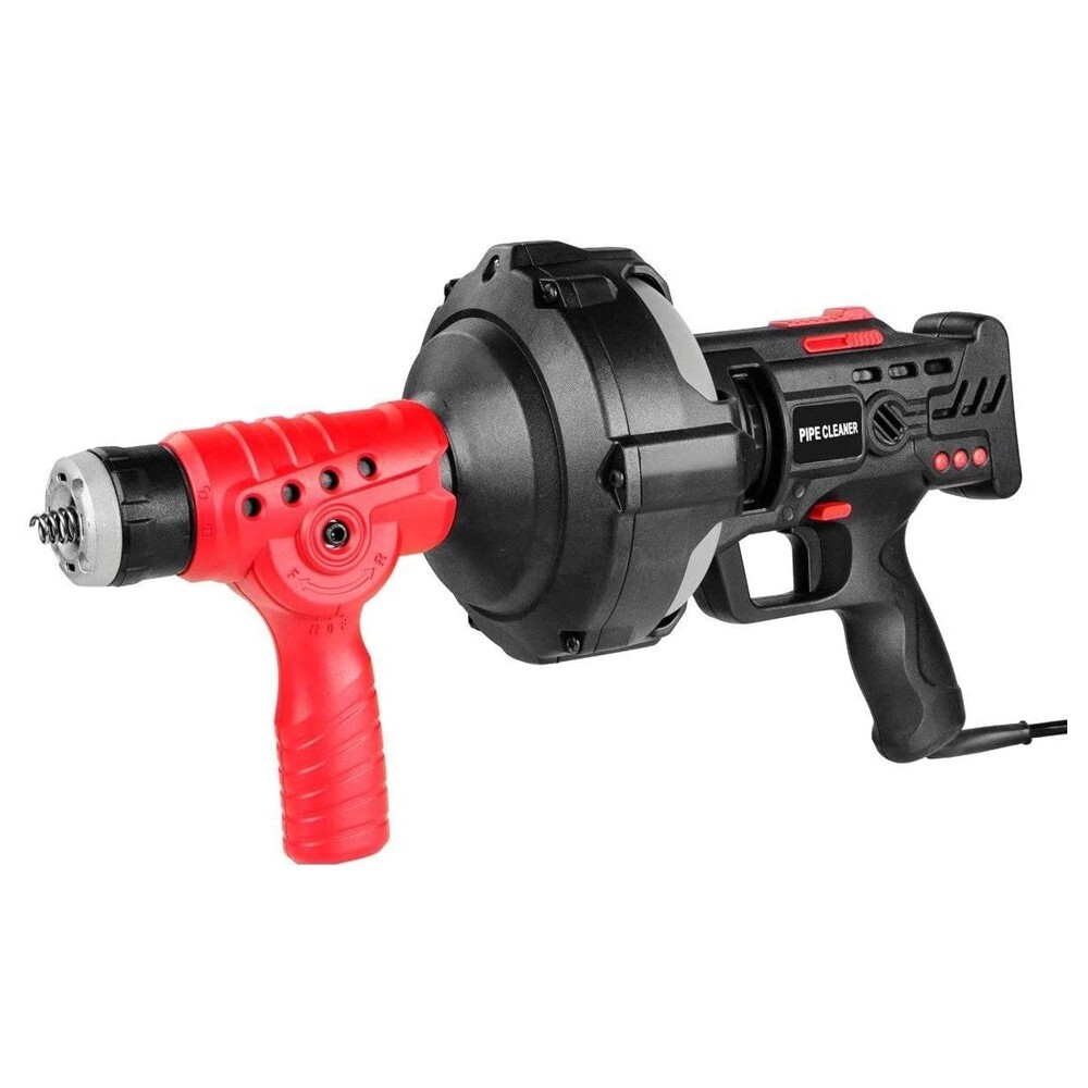 Electric Drain Auger Auto-feed Drain Cleaning with 25 Ft/7m Replaceable Cable
