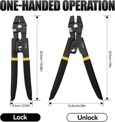 Swaging Tool for Wire Rope, Wire Crimper for Fishing Crimps, DISEN Crimping Tool