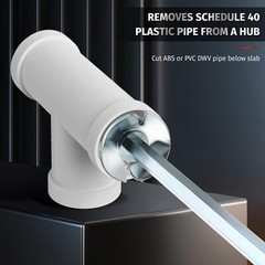 4inch Pipe Reamer Cutter Plumbing PVC Fitting Saver for Removing SCH 40 from Hub