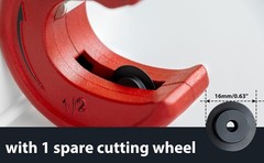 BearHut 1/2&Prime; Tube Cutter Copper Pipe Slice Pipe Cutter Zinc Alloy Body with 1&hellip;
