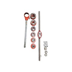 RIDGID 12 R PIPE THREADING DIE SET 1/2&Prime;-2&Prime; w Handle & Ratchet & Craftsman Die
