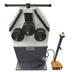 RBM50 220V Electric 3-Roller Plate & T-Material Bender, 2.2KW, 13RPM