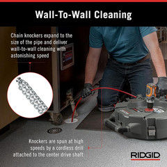76198 Flexshaft K9-204+ Drain Cleaning Machine for 2&Prime; to 4&Prime; Pipe, Professional W