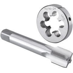 15/16&Prime;-24 UNS Tap and Die Set, 15/16 x 24 UNS Machine Thread Tap and Round Di&hellip;