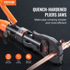 ProPress Copper Crimping Tool Hydraulic 1/2&Prime; 3/4&Prime; 1&Prime; 3-Die Aluminum Jaw