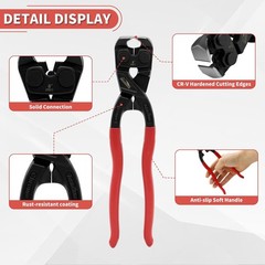 8 Inch End Cutting Pliers, Heavy Duty CRV Nail Puller Pliers | End Nippers, Carp