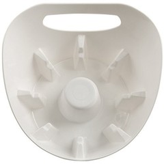 Plumb Craft Universal Plunger Holder Drip Tray, White (1 Pack)
