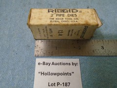 Ridgid NOS Pipe Threading Replacement 2&Prime;&rdquo; Die Set 12R Drop Head Threader P187