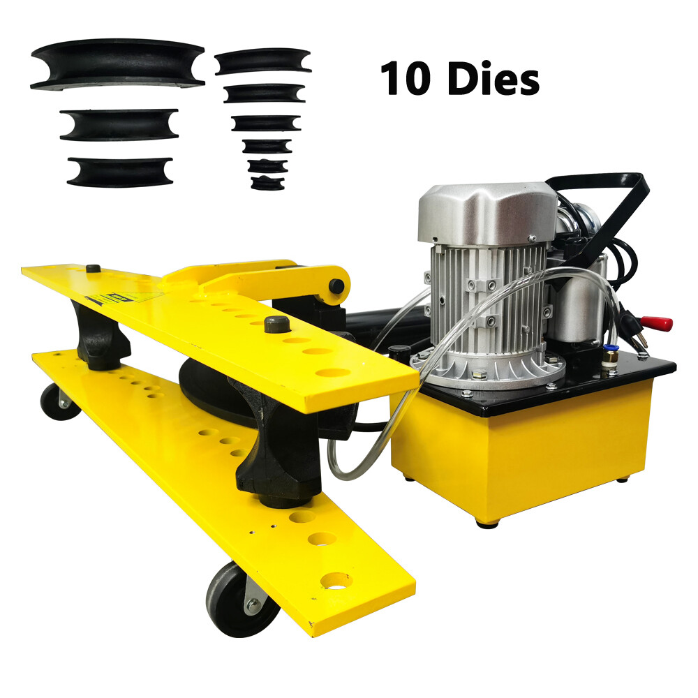 Electric Hydraulic Round Pipe Bender 110V Pipe Bending Machie 0.1&Prime;-0.24&Prime;