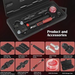 Single/Double Flaring Tool Kit 33260 for 3/16&Prime; and 1/4&Prime; Tubing on Most Vehicles