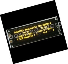 1pc NEW usb2lcd 25664 OLED HTPC monitor screen 3.12&Prime; 1U chassis screen English