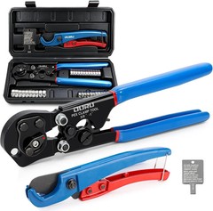 2 IN 1 Ratchet Pex Crimping Tool Cinch and Remove Combo Function Pex Pipe Crimp