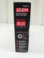 ICON 41pc. METRIC Professional Tap & Die Set with Storage Case Model #59159 NEW