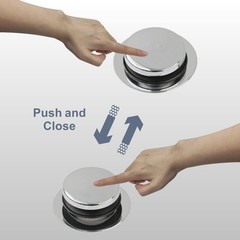 Chrome Bathtub Drain Tip-Toe Single Hole, Hidrop Tub Trim Set