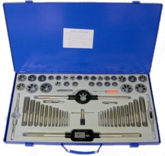 64 PCS.HSS TAP AND ROUND DIE SETS FRACTIONAL (777H64) ITEM NUMBER 131-20064