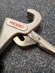 Ridgid PC-1375 plastic pipe & tubing cutter, used, good condition