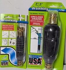 Drain king 3&Prime; &ndash; 6&Prime; Mains 750 & 186 Pipe Cleaner Opener Un-Clogs & 1.5&Prime; To 3&Prime;