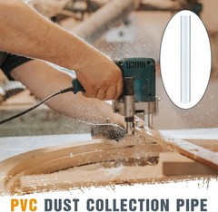 4 Sets Dust Collection Clear PVC Pipe 4 x 36 Inches Long Rigid Clear Tube