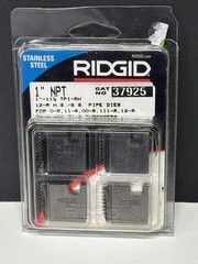 RIDGID Tool Company 1&rdquo; NPT 37925 1&rdquo;-1 1/2&rdquo; TPI-RH 12-R HS Pipe Dies for SS