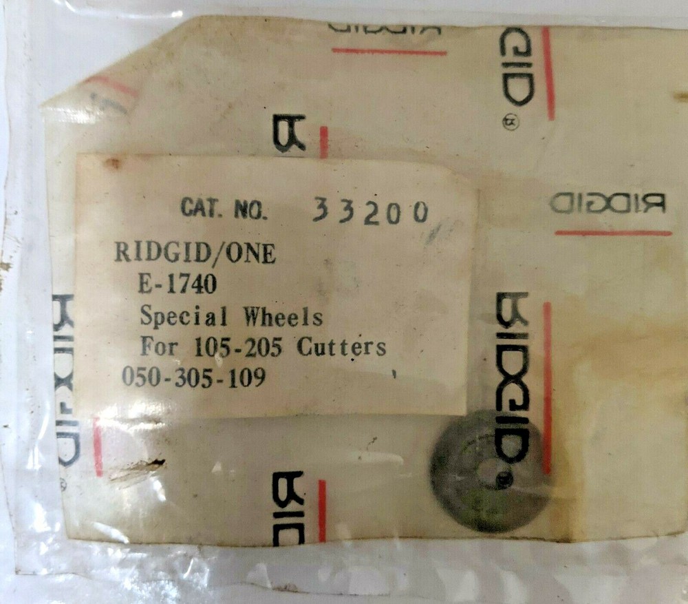 RIDGID 33200 PIPE CUTTER WHEEL E1740 SE174 (QTY: 1) USA NOS