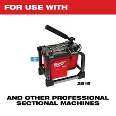 Milwaukee 1-1/4 Inch &ndash; 2 Inch Head Attachment Kit For 5/8 Inch Sectional Cable