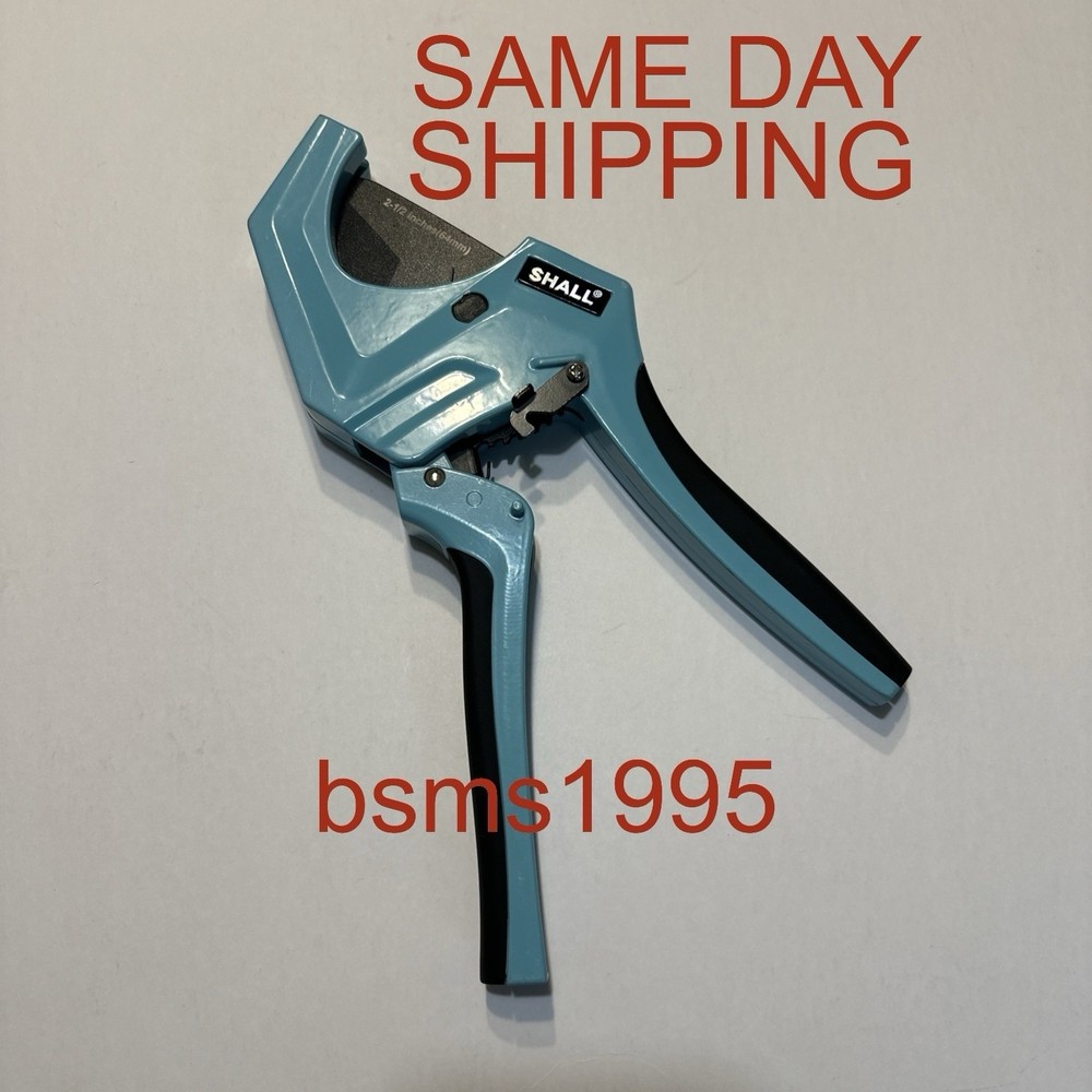 SHALL Pipe Cutter for PVC PPR PE PEX Cuts up to 2-1/2&rdquo; HD Aluminum Ratchet
