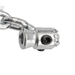 Flexshaft Drain Cleaning, 1-1/2 In. Single Carbide Tipped Chain Knocker and Head