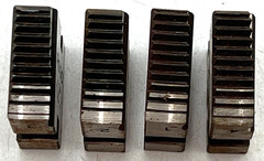 RIDGE TOOL CO RIDGID 2&Prime; PIPE THREADING DIES SET OF 4 NEW W/SURFACE RUST BOX 2