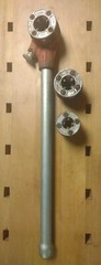 RIDGID MANUAL PIPE THREADER OO-R with 3 DIE HEADS 3/8&Prime;, 1/2&Prime;, 3/4&Prime;