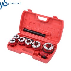 NPT Manual Ratchet Pipe Thread Pipe Reel 6Pack 1/4&Prime; NPT to 1-1/4&Prime; NPT W/Box