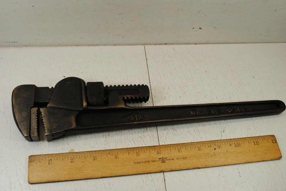 Ampco No.W-212 Brass 14&Prime; Pipe Wrench
