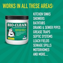 Multi-Purpose Natural Drain Cleaner Can &ndash; Safely Cleans 100 Drain Treatments