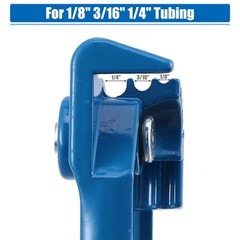 Universal Tubing Bender Tool 1/8 3/16 1/4 Brake Fuel Line Handheld Metal Blue