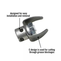 RIDGID T205 C Cutter 1 3/8in Drain Cleaning Cable Attachment Fits 3/8 5/8 Cables