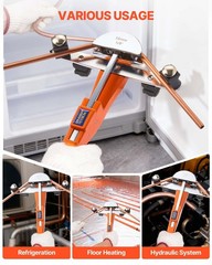 Compact Ratcheting Tube Bender Kit, 1/4 to 7/8 Inch, 7 Dies for HVAC Refrigerati
