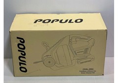 POPULO CDAL-2004 20V Cordless Drain Auger Kit, 25 ft 1/4&Prime; Shaft-Cable