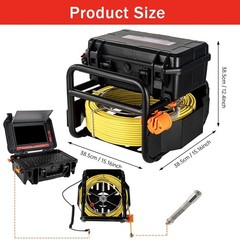 300FT Sewer Inspection Camera 10.1&Prime; HD Touchscreen Pipe Inspection Camera 16GB