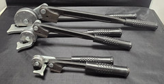RIDGID TUBING BENDERS 1/4&Prime;,#404-36122, 3/8&Prime;#406-36097, 1/2&Prime; #408-36132-LOT OF 3