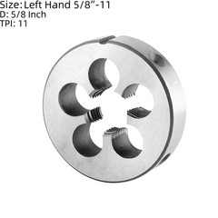 5/811 UNC Left Hand Tap and Die Set Machine Thread Round Tool