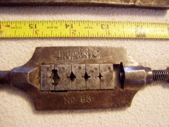 2 Antique Butterfield & Co No 23A & 53 Pipe Bolt Threader Die Wrenches tools