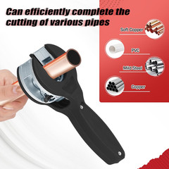 Ratchet-Type Pipe Cutter, One-Hand Fast Pipe Cutting Tool, for Cutting 5/16-1-1/