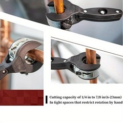 Tube-Specific Lightweight Ergonomic Anti-Slip High-Precision Ratchet Tube Cutter