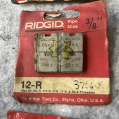 Rigid Pipe Dies LOT (new old stock)