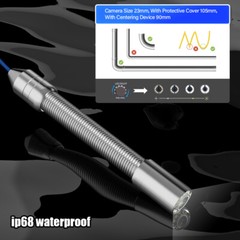 80m Sewer Pipe Inspection Camera 512hz Self-leveling Pipe Camera 10&Prime; Display