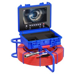 Sewer Camera 160ft Pipe Inspection Camera 512hz Self-leveling w/ Meter Counter